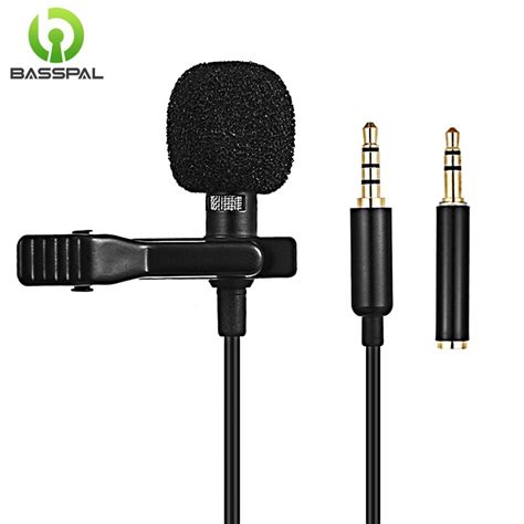 1.5m Mini Portable Microphone Condenser Clip-on Lapel Lavalier …