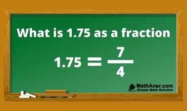 1.75 as a fraction. Things To Know About 1.75 as a fraction. 