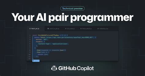 1.GitHub Copilot: Your AI Pair Programmer
