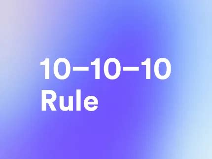 10/10 rule - IRMI