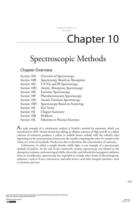 10: Spectroscopic Methods - Chemistry LibreTexts - wintechmobiles.com