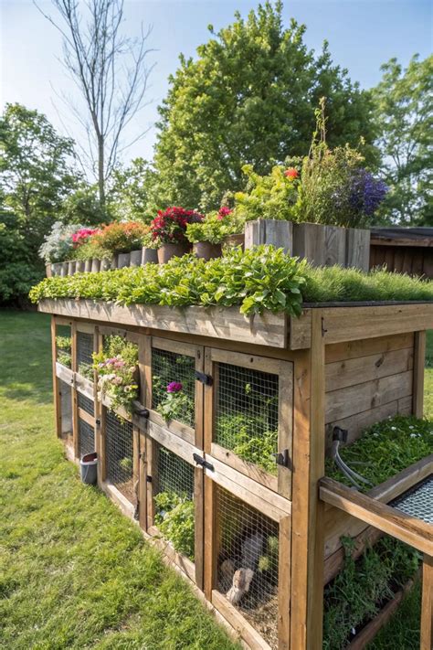 10+ Creative Outdoor Rabbit Hutch Ideas - garden.eco - raincitystudios.com