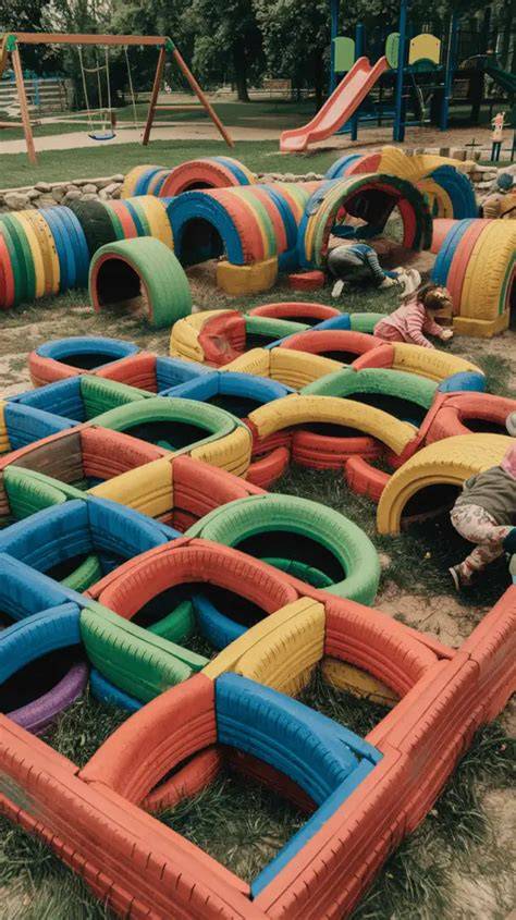 10+ Creative Tire Playground Ideas for Endless Outdoor … - raincitystudios.com