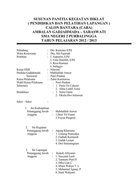 10+ Contoh Nama Panitia Ujian yang Betul dan Menarik