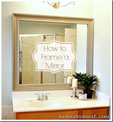 10+ DIY ideas for how to frame that basic bathroom mirror