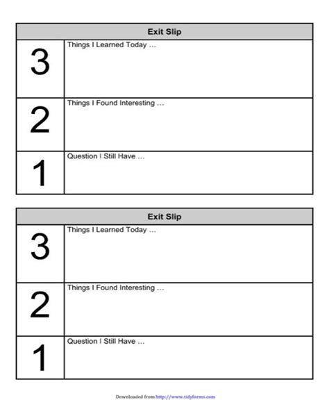 10+ Exit Slip Examples PDF Examples