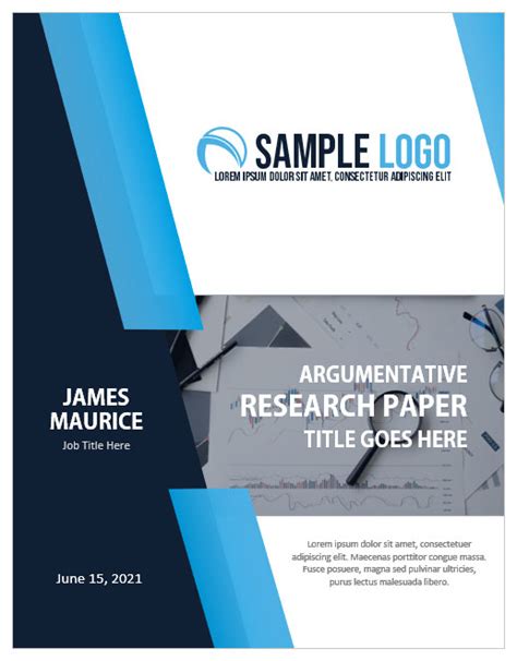 10+ Free Cover Page Templates for Research Papers in MS Word
