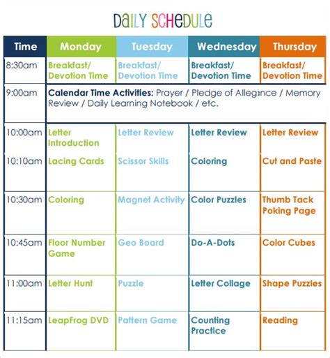 10+ Sample Preschool Lesson Plans Sample Templates