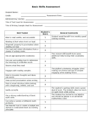 10+ Skills Assessment Tips Examples to Download