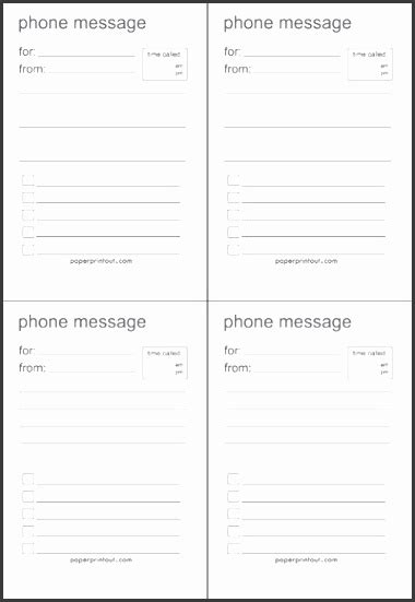 10+ Telephone message templates Word Excel PDF Formats