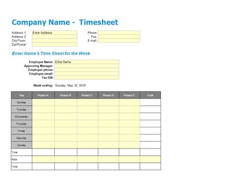 10+ Time Management Template Excel Sample Excel Templates