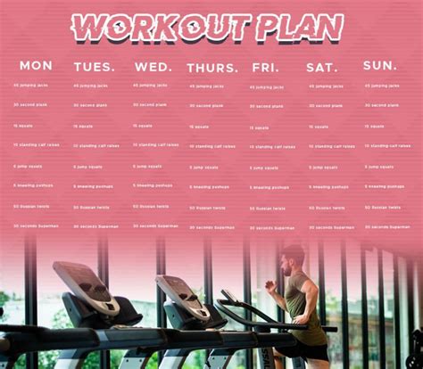 10+ Workout Plan Customizable PSD Template Template Business PSD