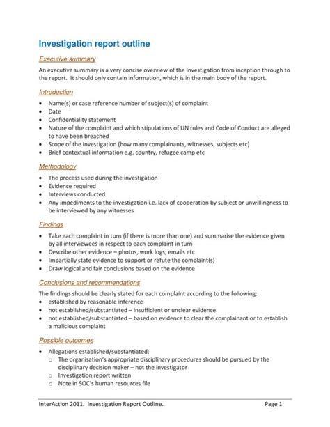10+ Workplace Investigation Report Examples Pdf Examples inside Hr