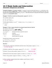 10 3 Study Guide And Intervention Arcs Chords Answers 235559