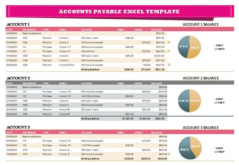 10 Accounts Excel Template Excel Templates Excel Templates