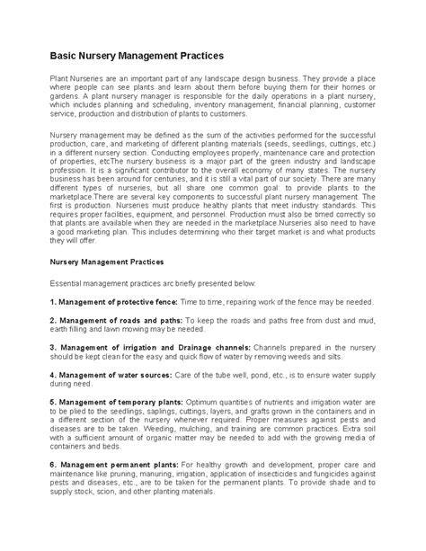 10 Basic Nursery Management Practices - Basic … - raincitystudios.com