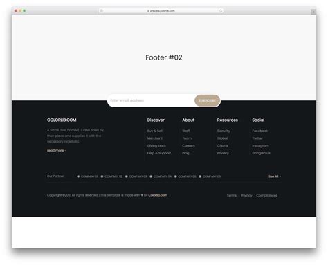 10 Best Bootstrap Footer Templates 2024 AdminLTE.IO