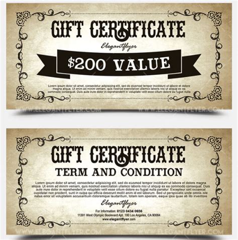 10 Best Free Gift Voucher Gift Certificate Templates For Designers 365 Web Resources