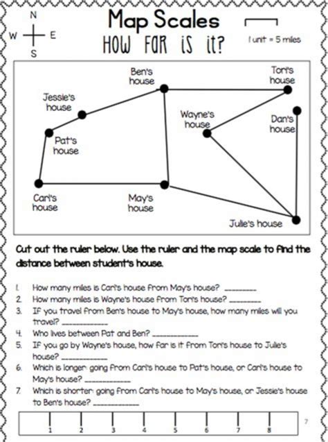 10 Best Images of For Library Skills Worksheets Map Scale Activity