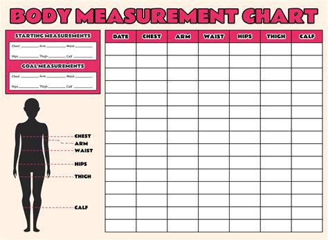 10 Best Printable Weight Loss Measurement Chart