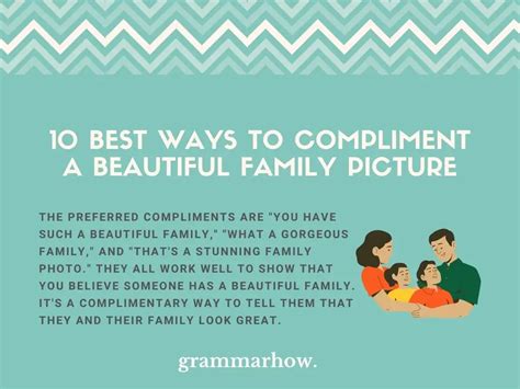 10 Best Ways To Compliment A Beautiful Family Picture