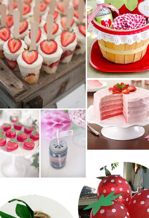 10 Creative Strawberry Themed Party / Birthday Ideas - Pinterest