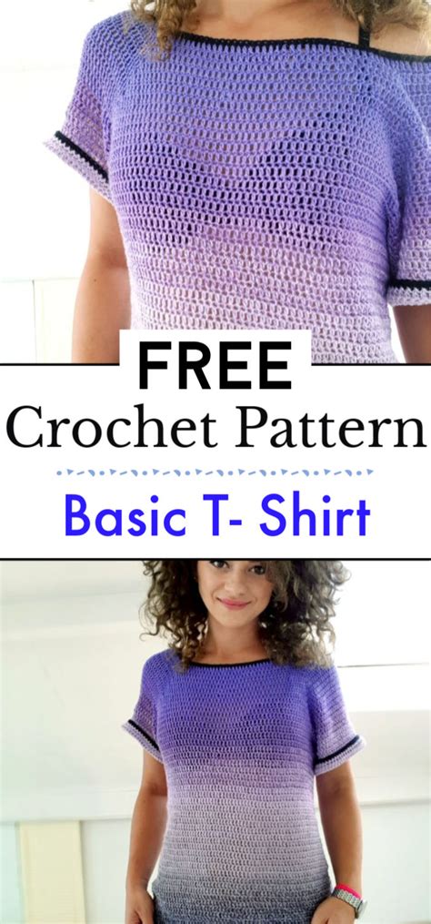 10 Crochet TShirt Pattern Free Crochet with Patterns