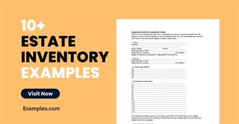 10 Estate Inventory Examples Pdf Examples Or Executor Accounting