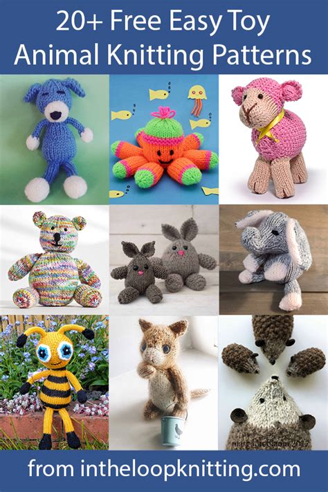 10 Free Knit Toy Patterns