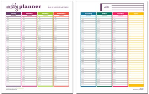 10 Free Weekly Schedule Templates For Excel Savvy Spreadsheets
