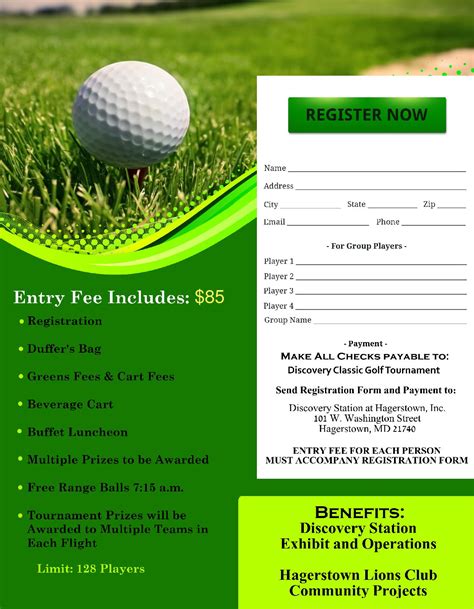 10 Golf Outing Registration form Template Registration form templates