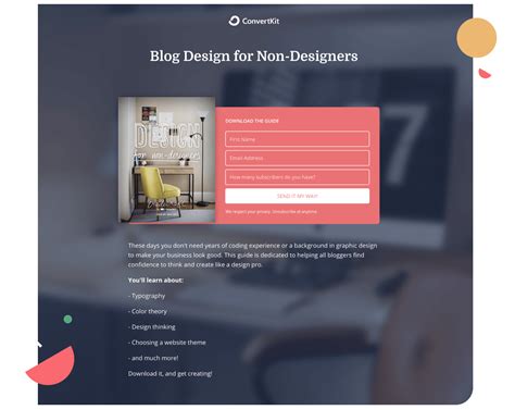 10 HighConverting Landing Page Examples From Top Bloggers ConvertKit
