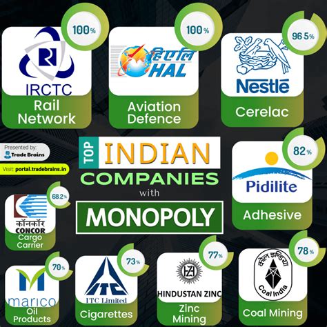 10 Indian Companies with Monopoly in Their Industry! (2024)