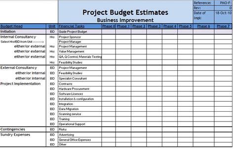 10 It Project Budget Template Excel Excel Templates