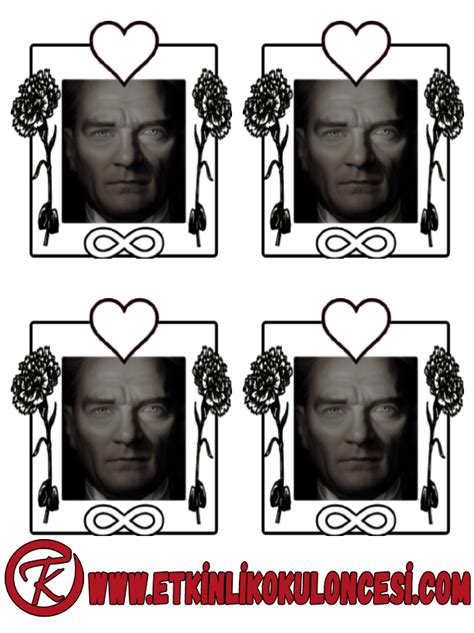 10 KASIM ATATÜRK'Ü ANMA GÜNÜ YAKA KARTI. 