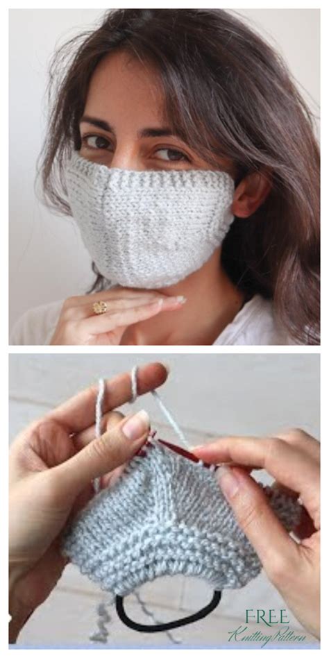 10 Knit Face Mask Free Knitting Patterns and Paid Knitting Pattern