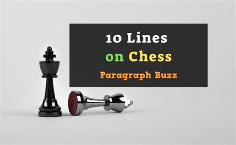 10 Lines on Chess in English for All Class and Grade