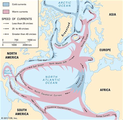 10 Main Currents in the Atlantic Ocean Geography