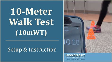 10 Meter Walk Test Setup and Instruction YouTube