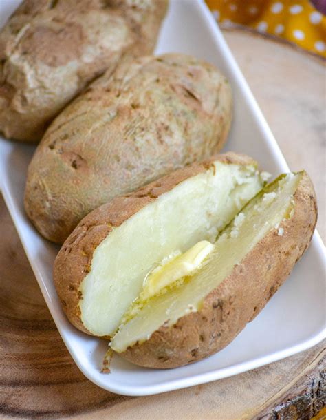 10 Minute Microwave Baked Potatoes - 4 Sons