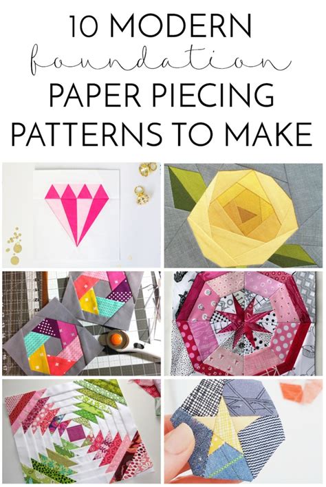 10 Modern Foundation Paper Piecing Patterns to Make Simple Simon and
