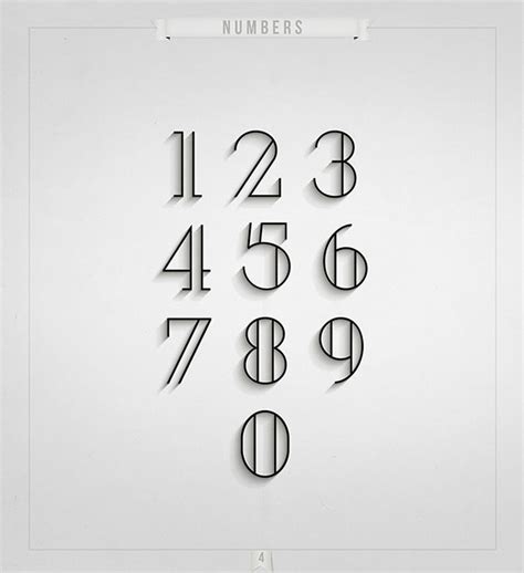 10 Modern Free Fonts For Your 2015 Design Projects Numbers typography