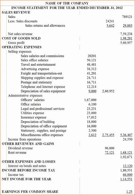 10 Multi Step Statement Excel Template Excel Templates Excel