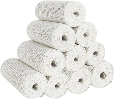 10 Pack Plaster Bandages 4" x 15 ft Plasters Cloth … - muktibox.com