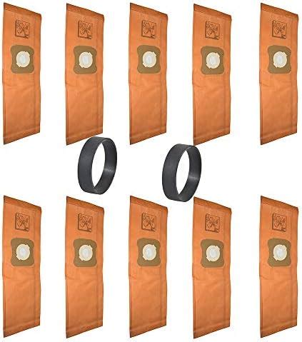 10 Pack Vacuum Cleaner Dust Bags and 2 Belts, Replacement for Kirby …