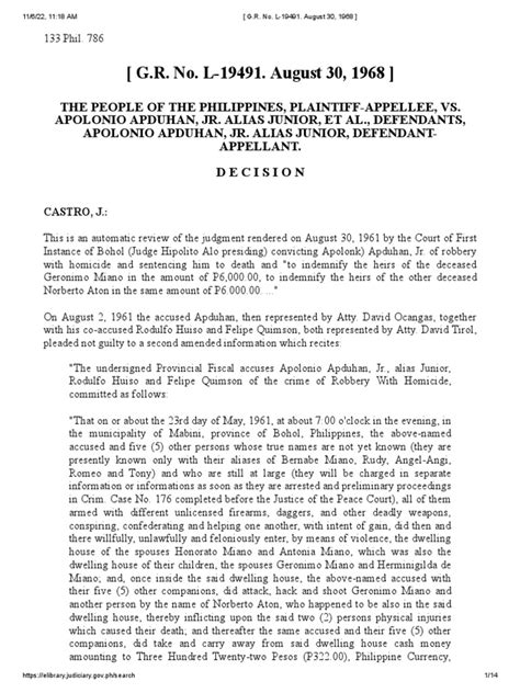 10 People vs Apduhan 24 SCRA 798 Case pdf