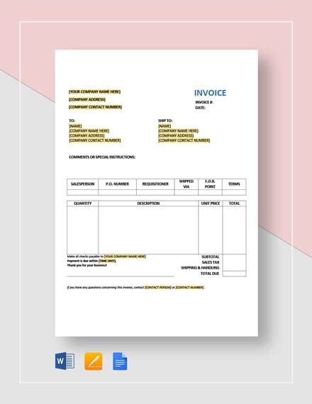 10 Purchase Invoice Templates Free Sample Example Format Download Free Premium Templates