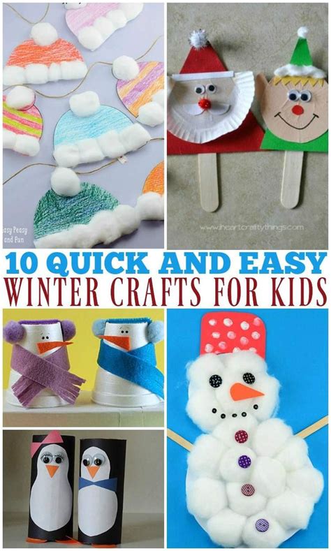 10 Quick and Easy Winter Crafts for Kids - The Relaxed Homeschool