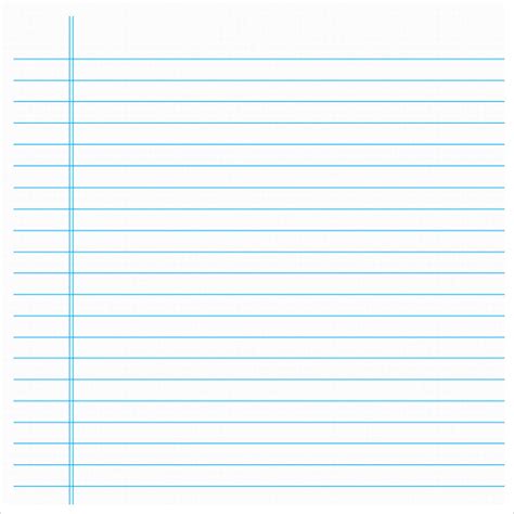 10 Sample Notebook Paper Templates to Download for Free Sample Templates