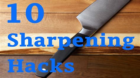 10 Simple Life Hacks-Sharpen A Knife With Everyday Objects